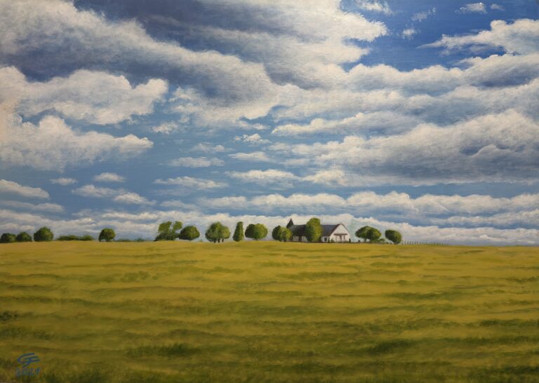 Campo de Oro y Nubes